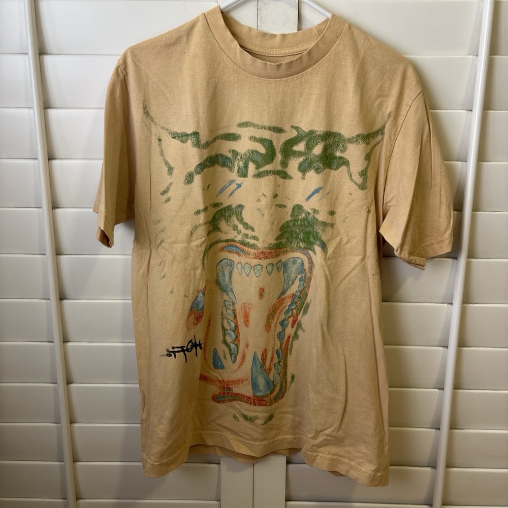 Travis Scott Tan Graphic Short Sleeve Tee